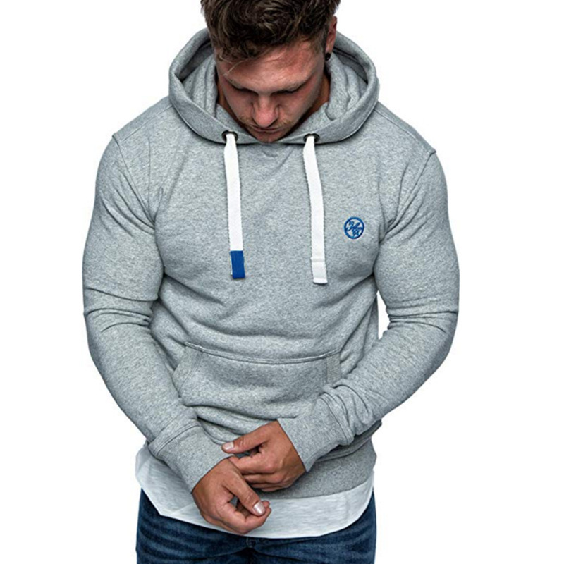 Sudadera con capucha de color sólido casual - Imagen 2