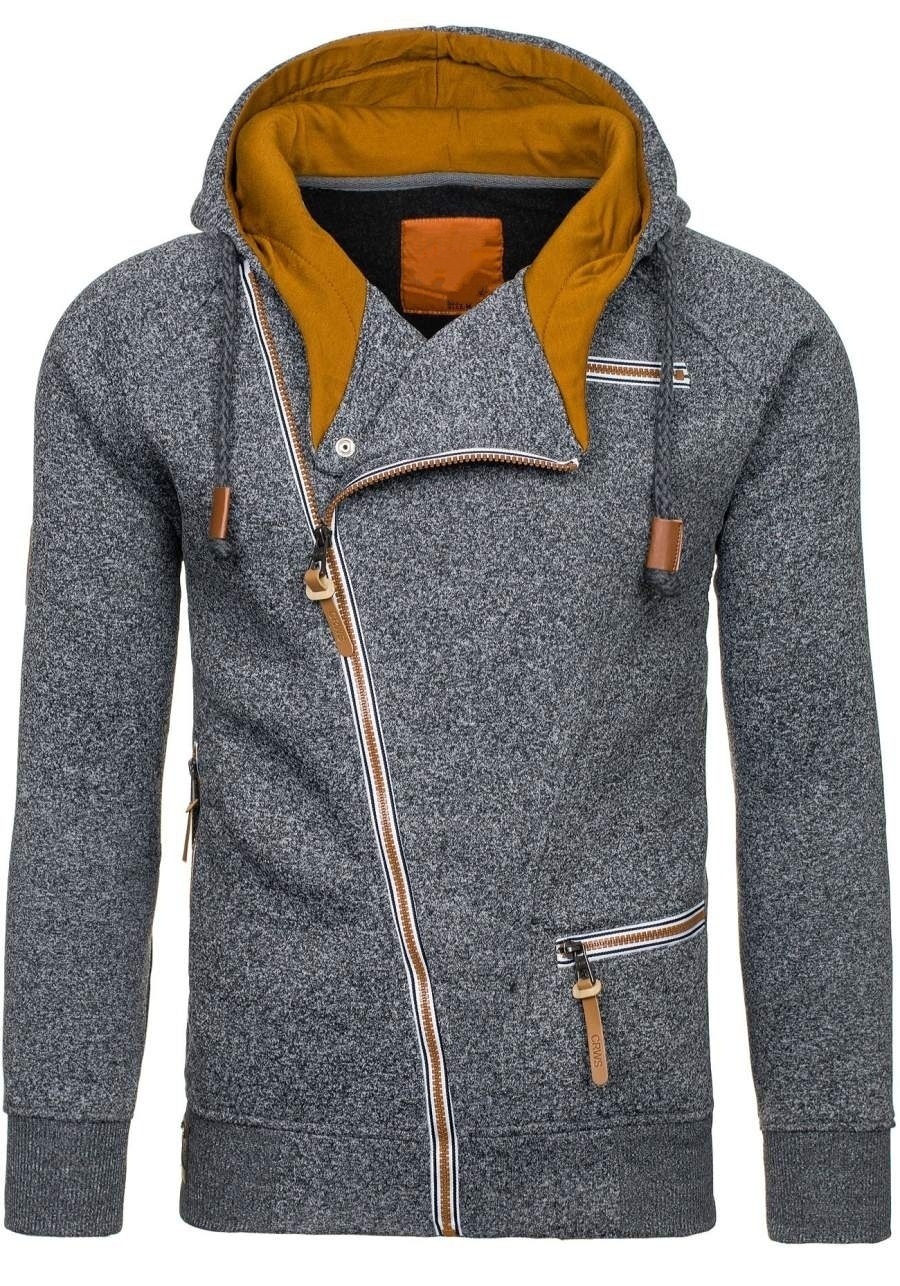 Sudadera con cremallera diagonal - Imagen 2