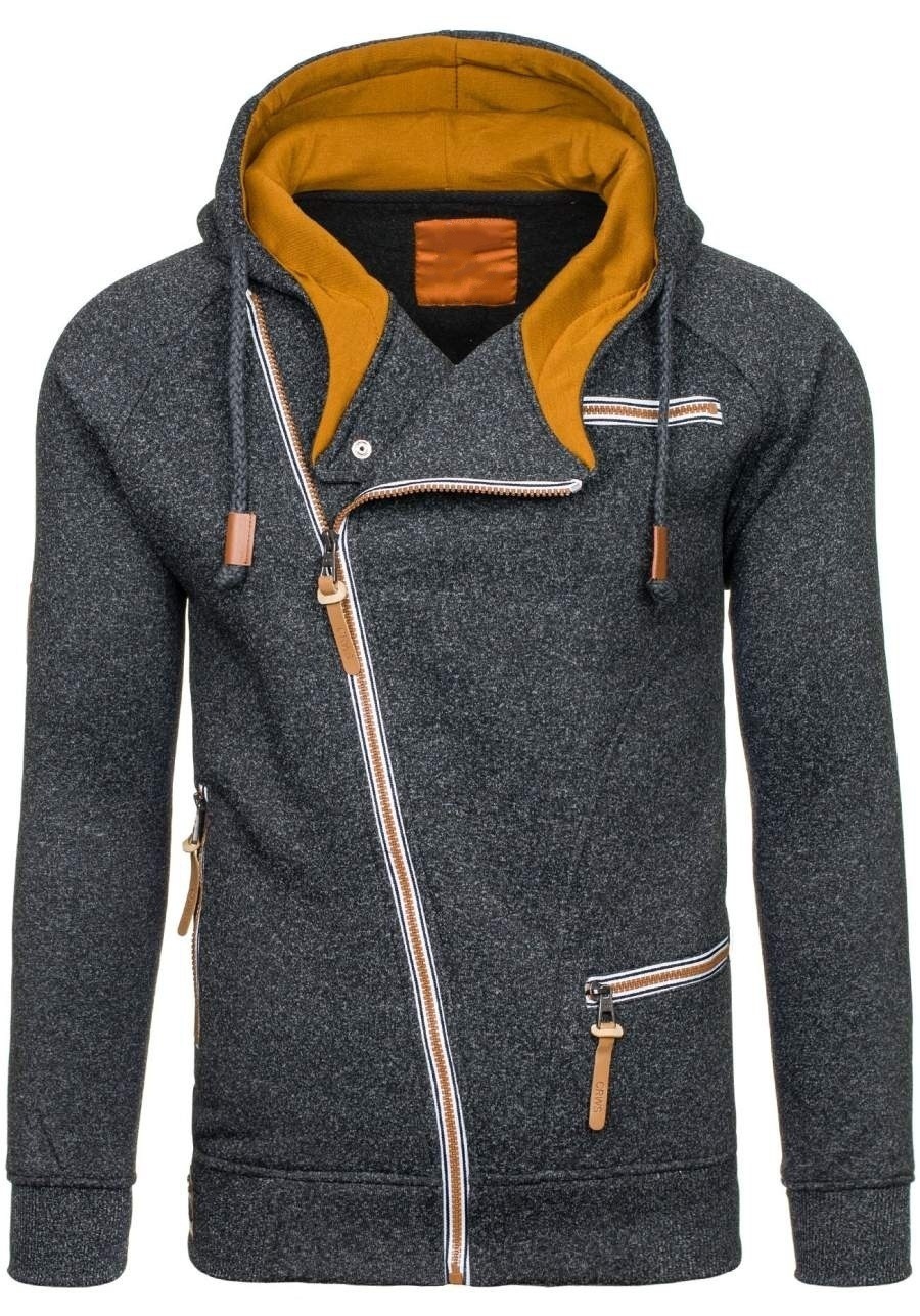 Sudadera con cremallera diagonal - Imagen 7