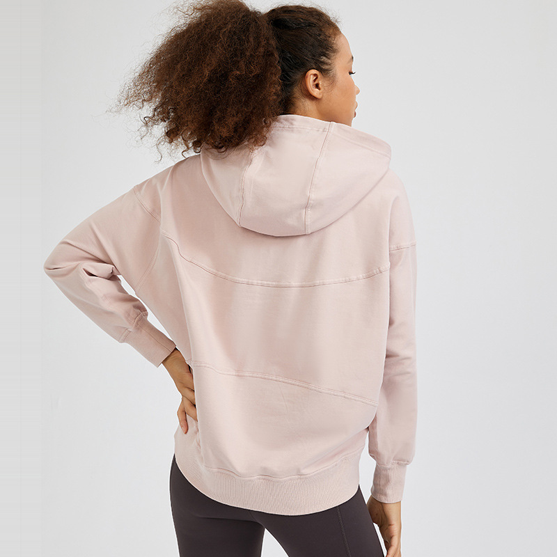 Sudadera con capucha y hombros caídos - Imagen 6