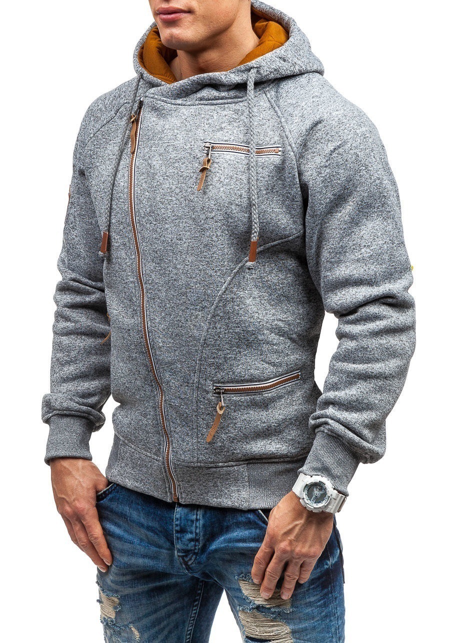 Sudadera con cremallera diagonal - Imagen 4