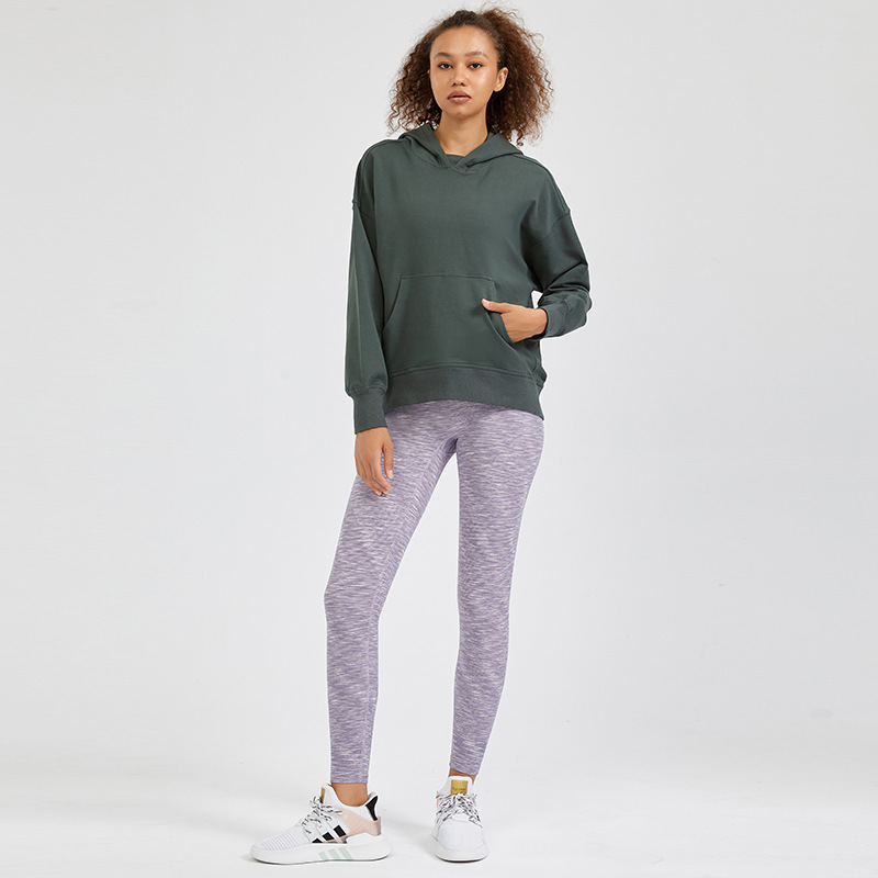 Sudadera con capucha y hombros caídos - Imagen 7