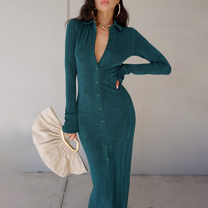 Vestido de punto de cintura alta - Imagen 3