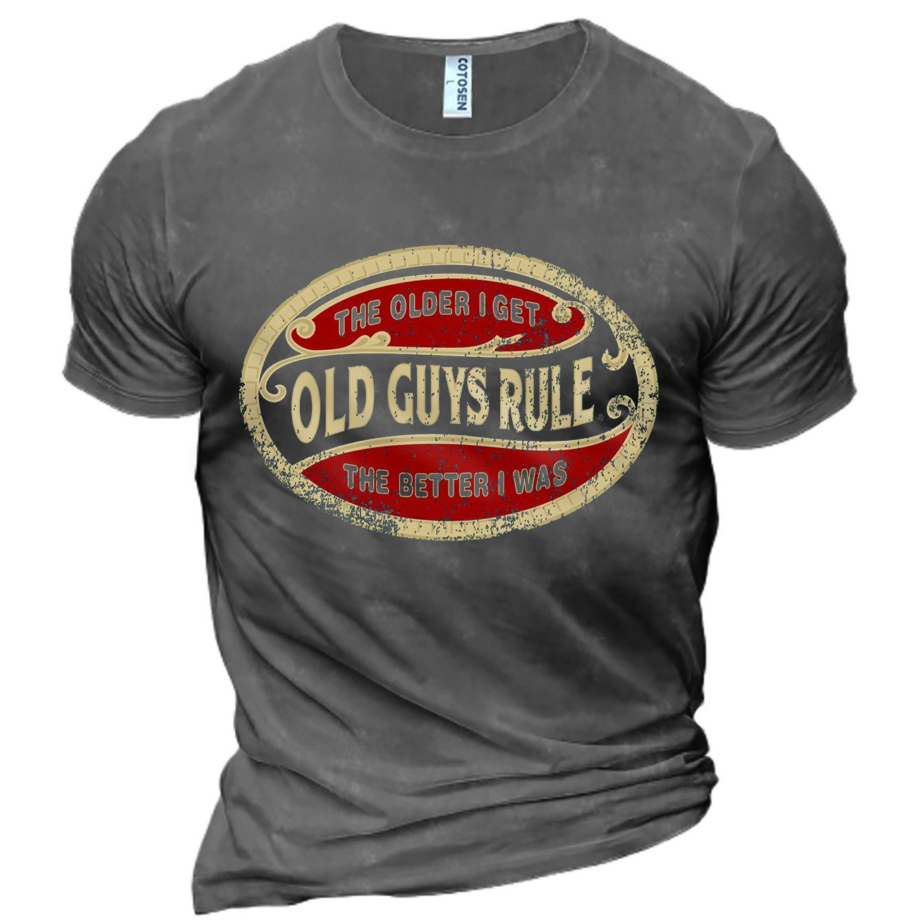 Camiseta de manga corta y cuello redondo