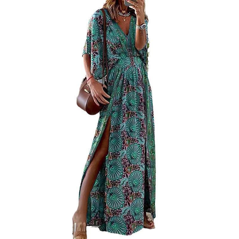 Vestido estampado bohemio - Imagen 7