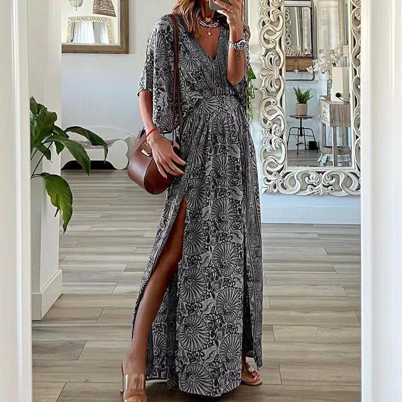Vestido estampado bohemio - Imagen 6