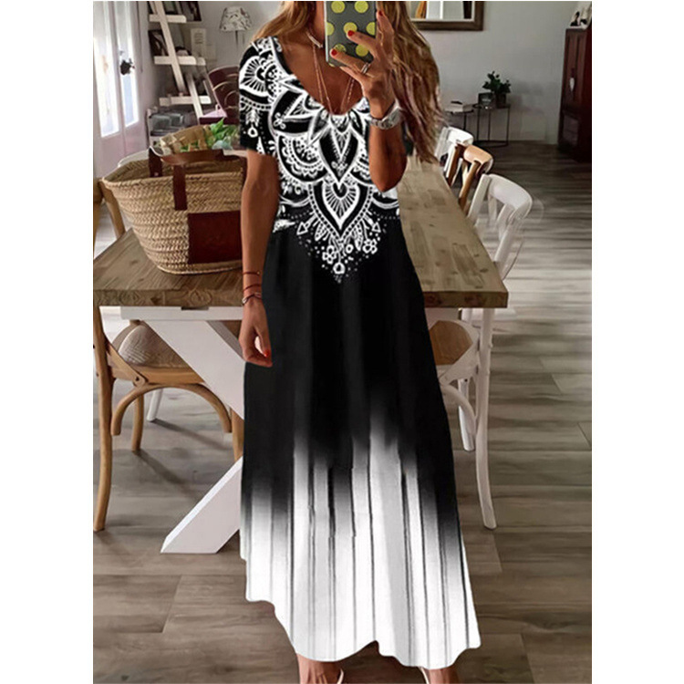 Vestido con cuello en V - Imagen 5