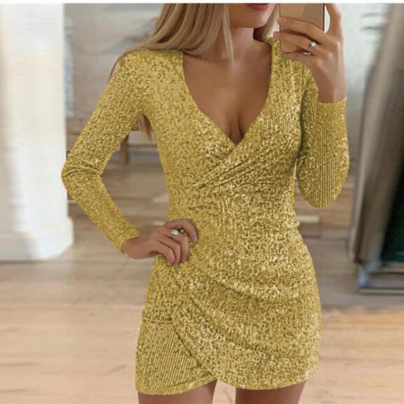 Vestido sexy de lentejuelas