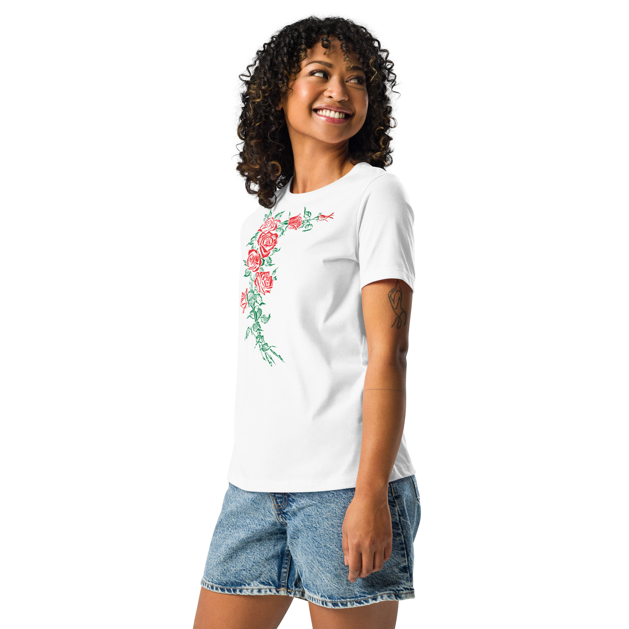 Camiseta suelta rosas - Imagen 8